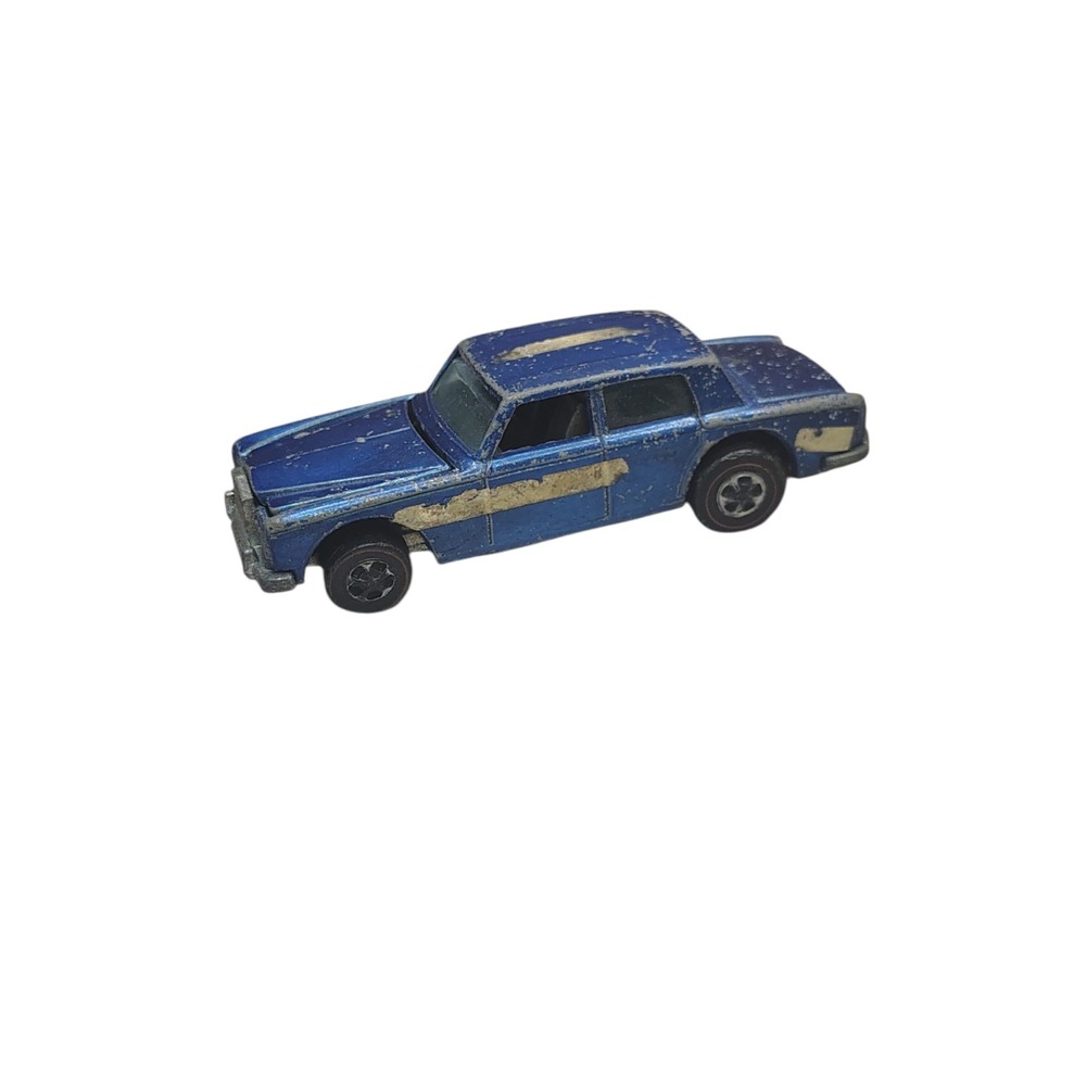 Hot Wheels‎ Rolls Royce Silver Shadow Red Line Vintage Blue Dark Interior